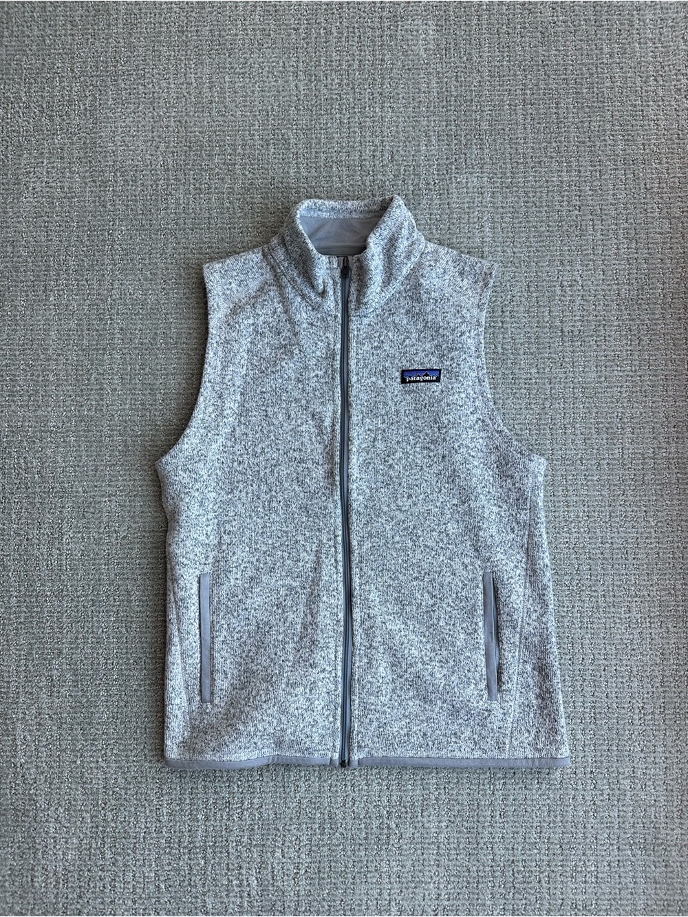 Patagonia Women’s Better Sweater Vest: Heather Gray Fleece Vest with Full Zip